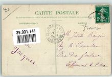 A la frontiere de L`Est Nr. 405 Grenze 1909 Gebrauchsspuren