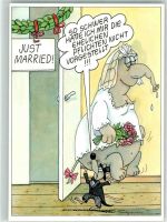 Just Married , Elefant und Maus Comic KEINE AK