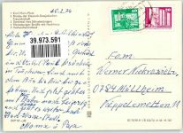06667 O4850 Weißenfels , Saale 1974 Foto AK Denkmal Schusterjunge Schwimmbad Karl-Mars-Platz
