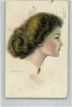 sign. Warde Traver Haarmode 1911 Gebrauchsspuren