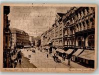 Beuthen O.S. Bytom 1929 Gebrauchsspuren Kaiser Franz Josefs-Platz Geschäft Bahnpost Brelsau -Beuthen Zug 40