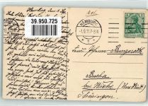 27498 W2192 Helgoland 1913 - Unterland mit Strand und Landungsbrücke Maschinenstempel