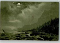 Mondschein Segelboot M.B.N. Moriz & Barschall Neukölln Verlag 1916