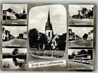 63533 W6451 Zellhausen - Schule St. Wendelinus Kirche Feuerwehrhaus Sportheim
