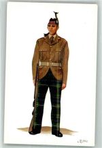 14. Private The Royal Scots Royal Regiment No. 2 Uniform Künstlerkarte