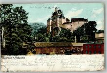 09648 O9251 Kriebstein 1904 Foto AK Schloss