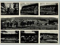 38640 W3380 Hahnenklee-Bockswiese , Oberharz Foto AK Ev. Kirche Jugendherberge Schwimmbad