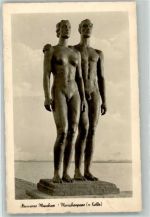 Nacktes Menschenpaar Kolbe, G. Foto AK