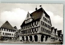 71263 W7252 Weil der Stadt Foto AK Rathaus Geschäft Drogerie