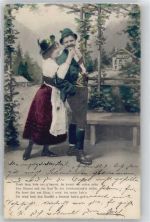 Jäger Gruss aus den Bergen Künstlerkarte