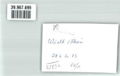 76744 W6729 Wörth a Rhein FOTO KEINE AK Auto Ort handschriftlich Foto Original aus Archiv eines Ansichtskartenverlags