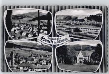 79215 W7807 Elzach - Kirche, Ortsansicht