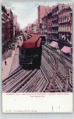 Chicago - Strassenbahn Van Buren St.
