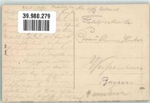 Skopje Uskub 1917 Gebrauchsspuren Eisenbahn Feldpost WK I