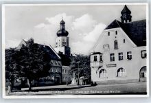 93449 W8494 Waldmünchen - WK II, Rathaus, Kirche