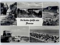 18375 O2383 Ostseebad Prerow - Strandpartie, Kirche, Bootshaus