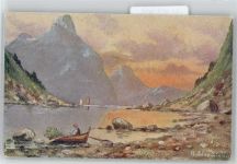 Bergsee Berg Künstlerkarte
