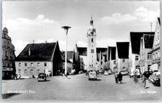 92421 W8460 Schwandorf , Bay - Apotheke, Marktplatz, Kirche