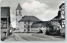76307 W7501 Langensteinbach , Baden - Hauptstrasse , Marke entfernt