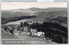 98666 O6113 Masserberg - Ortsansicht, Blick nach der Meuselbacher Kuppe
