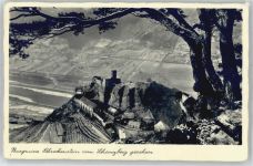 Usti nad Labem Aussig - Blick vom Schanzberg auf Burg Schreckenstein