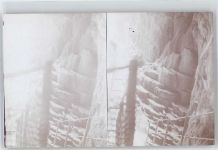Constantine - Stereofoto, Sinter-Terrassen in der Rhumel-Schlucht