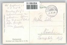 91235 W8564 Hartenstein , Mittelfr - Kirchdorf und Burg, Sign. C. Schmidt