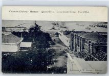Colombo - Harbour Queen Street Gouvernment House Post Office