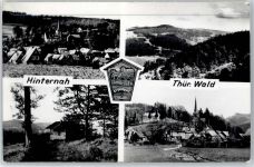 98553 O6051 Hinternah - Kirche, Ortsansicht, Thüringer Wald
