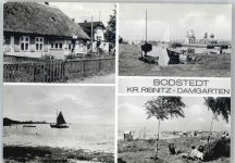 18356 O2381 Bodstedt - Fischerhaus, Strand, Fischkutter