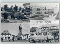 17192 O2060 Waren - Altstadt , Hochhäuser