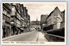97199 W8703 Ochsenfurt - Straßenansicht, Kriegerdenkmal und Rathaus