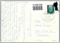 98693 O6300 Ilmenau , Thür Gebrauchsspuren Kickelhahnturm, Rathaus, Goethe-Oberschule, Parkcafé, Kreiskulturhaus, Technische Hochschule