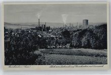 66538 W6680 Neunkirchen , Saar - Blick vom Ziehwald auf Neunkirchen mit Eisenwerk