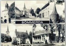 99610 O5230 Sömmerda - Erfurter Tor, Am Rathaus, An der alten Stadtmauer, Rathaus, Kaufhalle