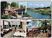 31618 W3073 Liebenau , Kr Nienburg, Weser - Waldgaststätte Schweizerlust, Brücke