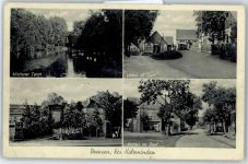 37627 W3457 Deensen - Ortsansicht, Kriegerdenkmal, Mittlere Teich