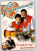 Originalunterschrift Vergissmeinnicht Schlagersänger