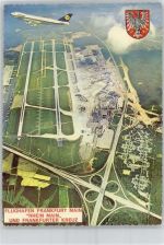 Frankfurt , Fliegeraufnahme Flughafen Gebrauchsspuren