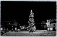 83454 W8233 Anger b Bad Reichenhall - Dorfplatz Weihnachtsbaum Winter