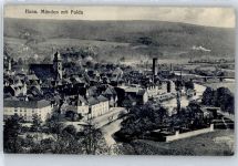 34346 W3510 Münden - Kirche, Ortsansicht, Feldpostkarte