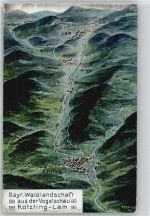 93444 W8493 Kötzting - Bayrische Waldlandschaft, aus der Vogelschau