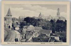 61348 W6380 Bad Homburg v d Höhe - Blick über die Dächer zum Schloss