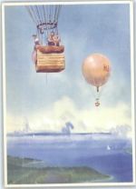 Schweizer Stiftung Pro Aero Ballon Künstlerkarte
