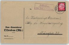91177 W8546 Offenbau - Landpoststempel