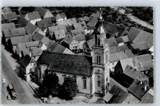 97493 W8722 Bergrheinfeld - Fliegeraufnahme, Kirche