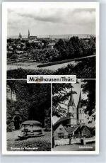 99974 O5700 Mühlhausen , Thür - Kirche, Brunnen, Rauthaushof AKU1