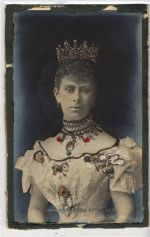 Princess of Wales Applikation Adel England Foto AK