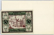 31061 W3220 Alfeld (Leine) Notgeldschein Gutschein 50 Pfennig
