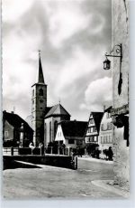 97239 W8701 Aub , Unterfr - Rathaus Marktplatz Kirche